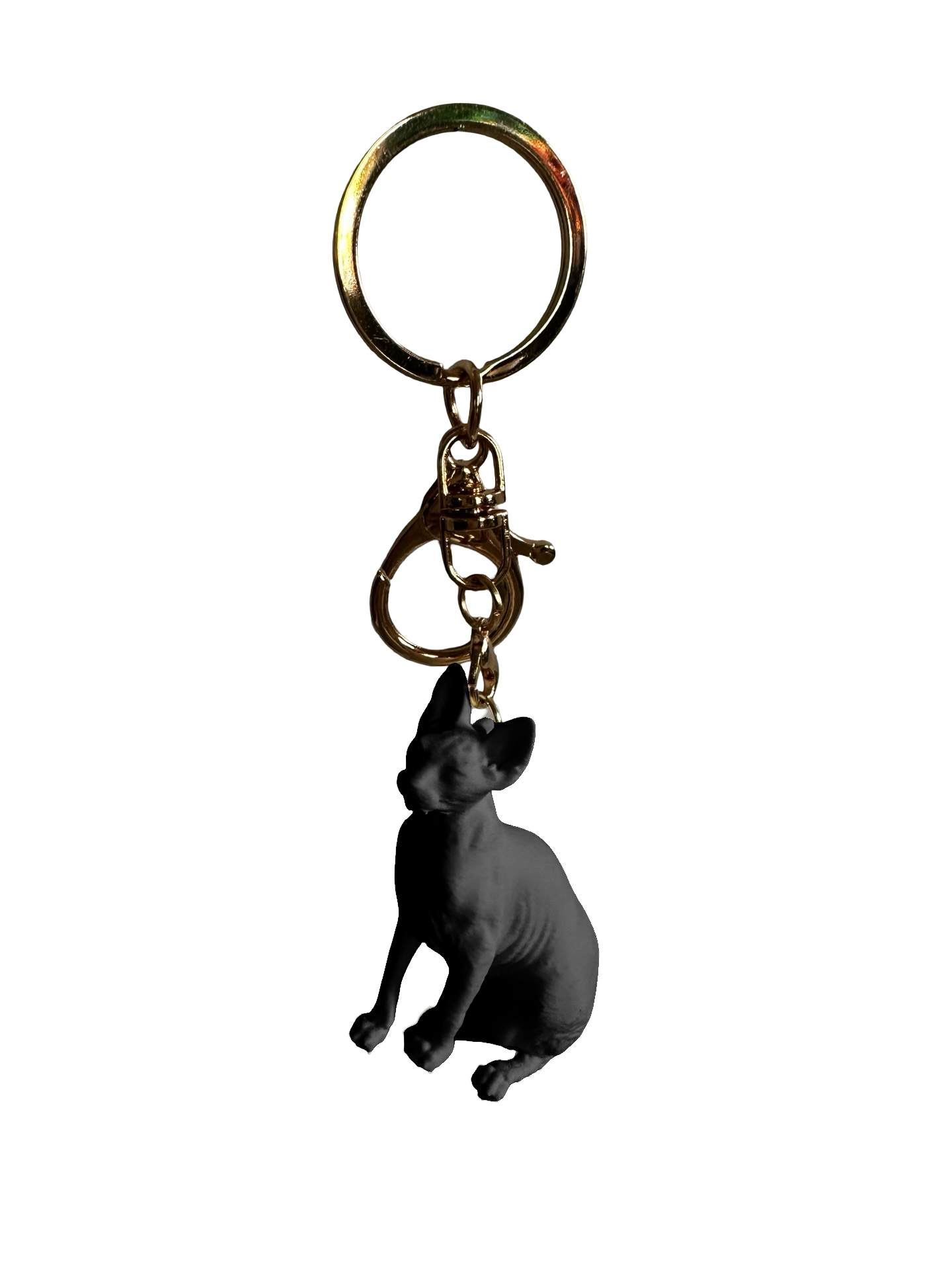 Sphynx keychain- White, Gold, or Black