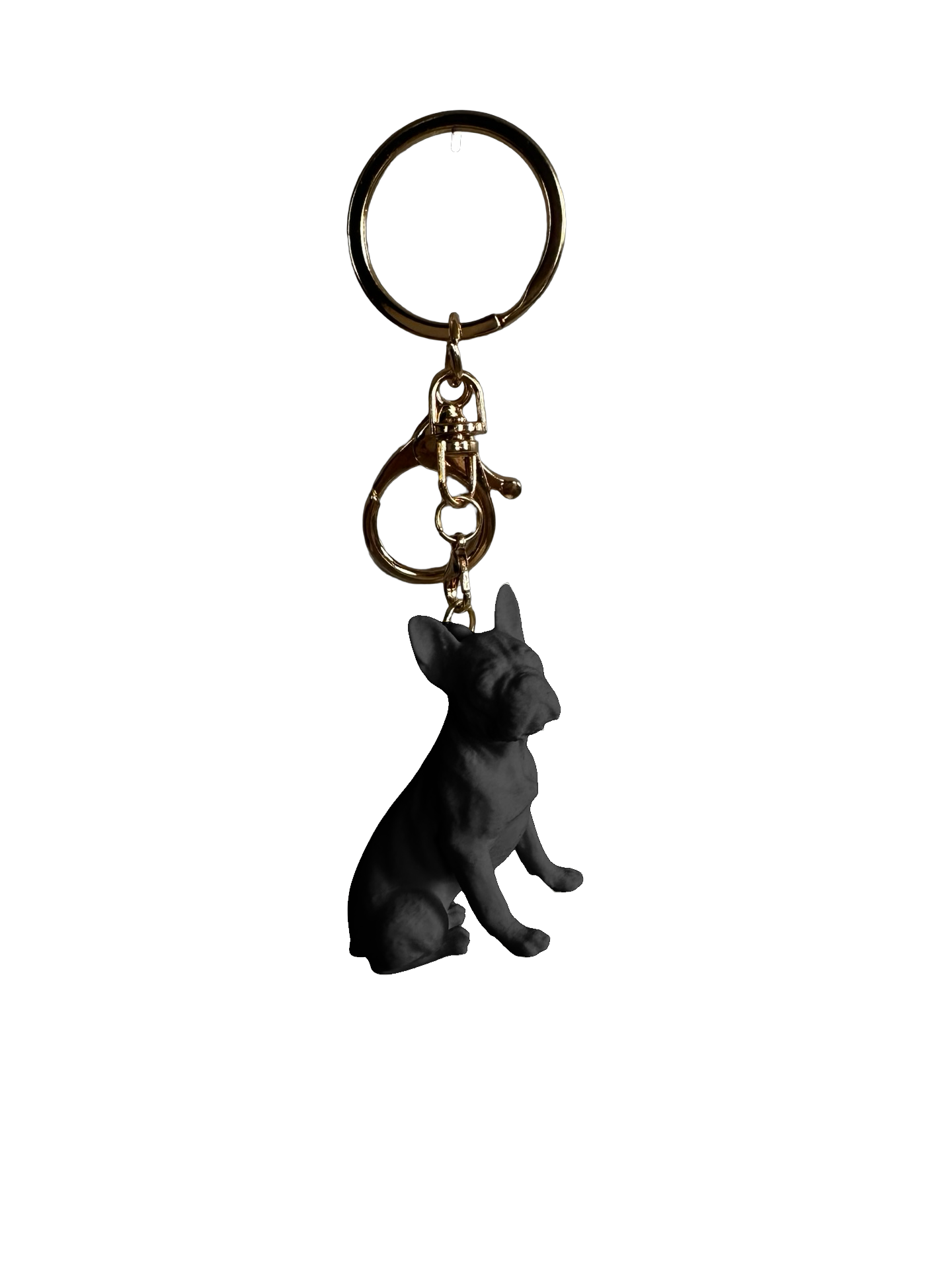 French Bulldog keychain - White, Gold, or Black