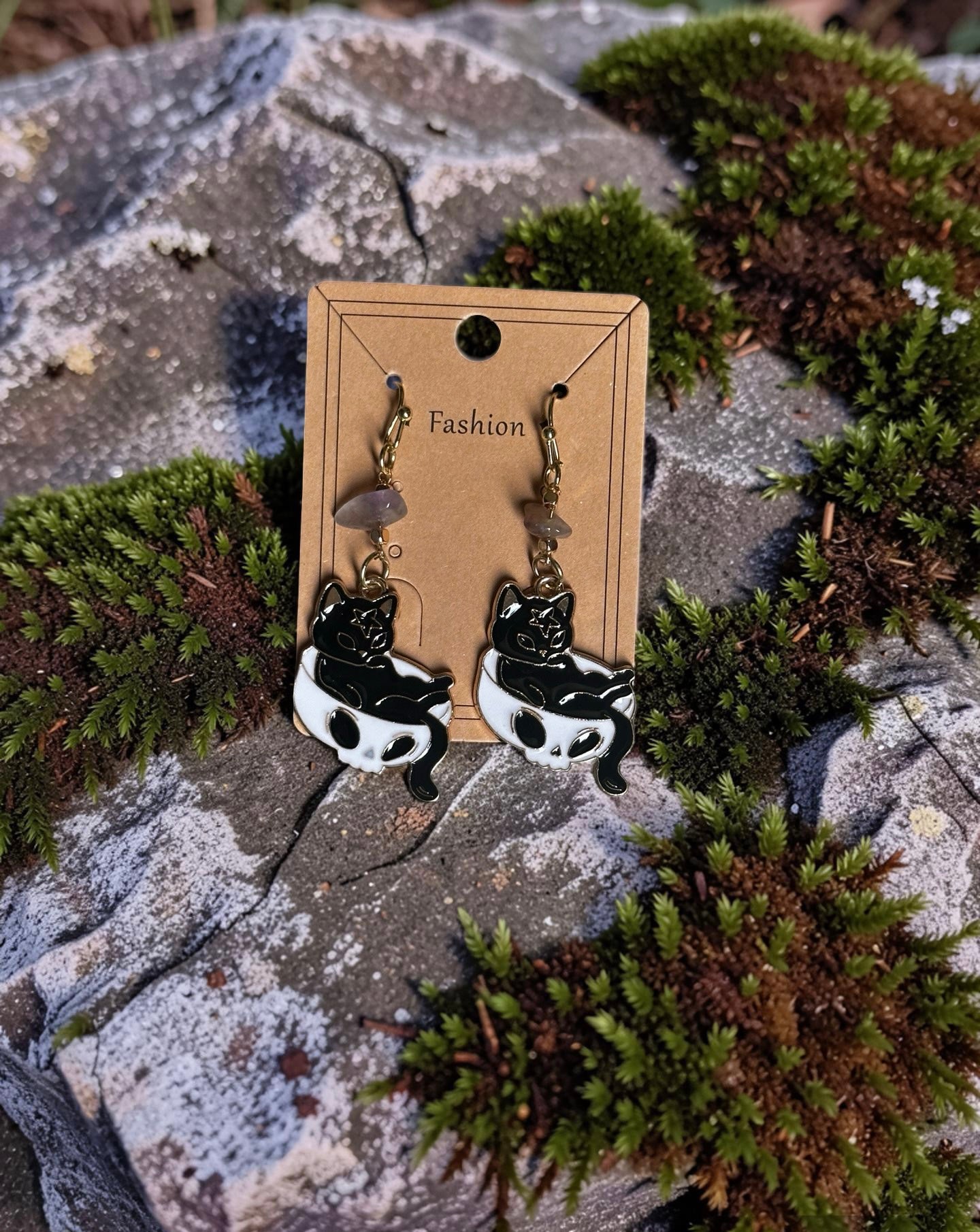 Tea Cat Earrings