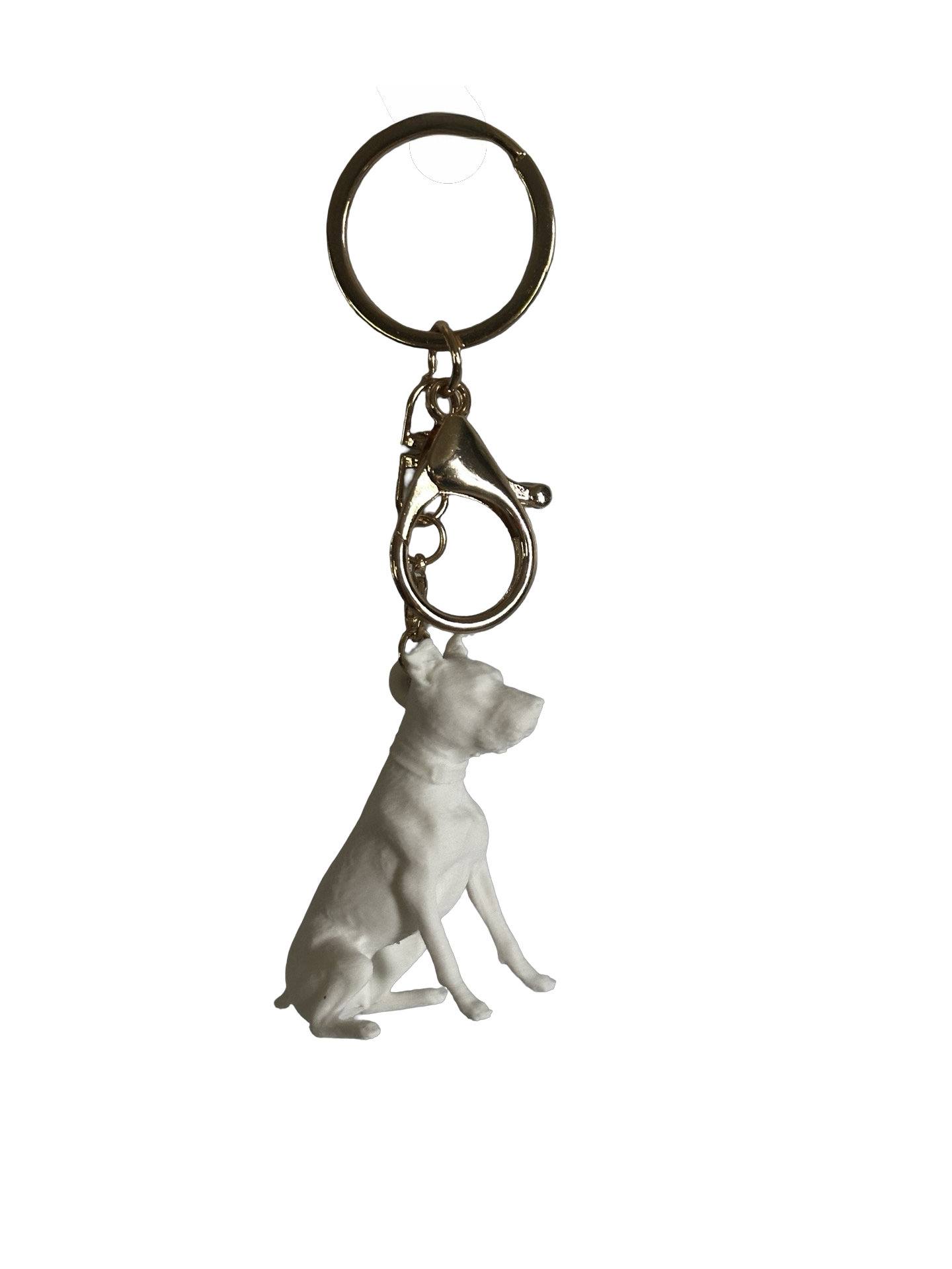 Pit bull keychain- White, Gold, or Black