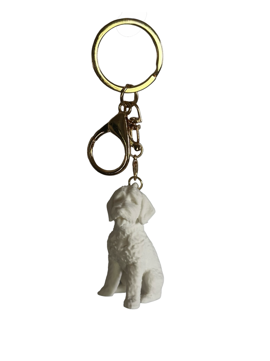 Labradoodle keychain- White, Gold, or Black