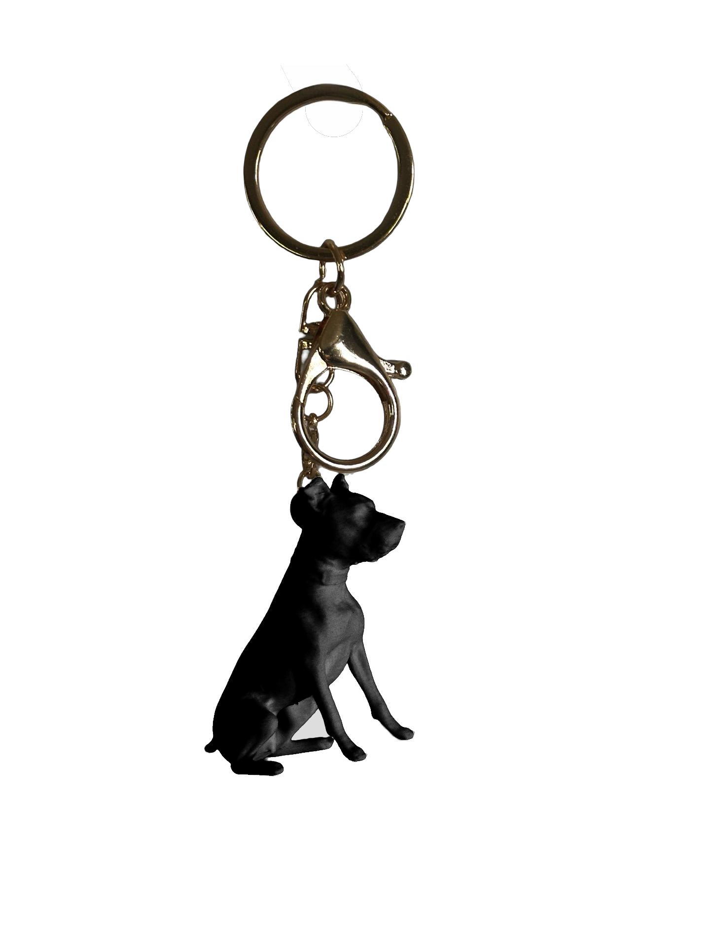 Pit bull keychain- White, Gold, or Black