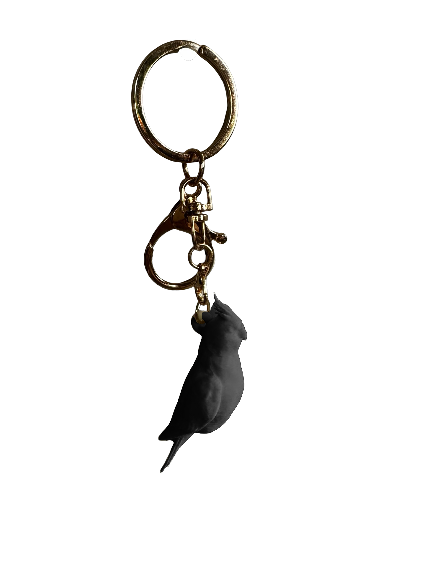 Parakeet keychain- White, Gold, or Black