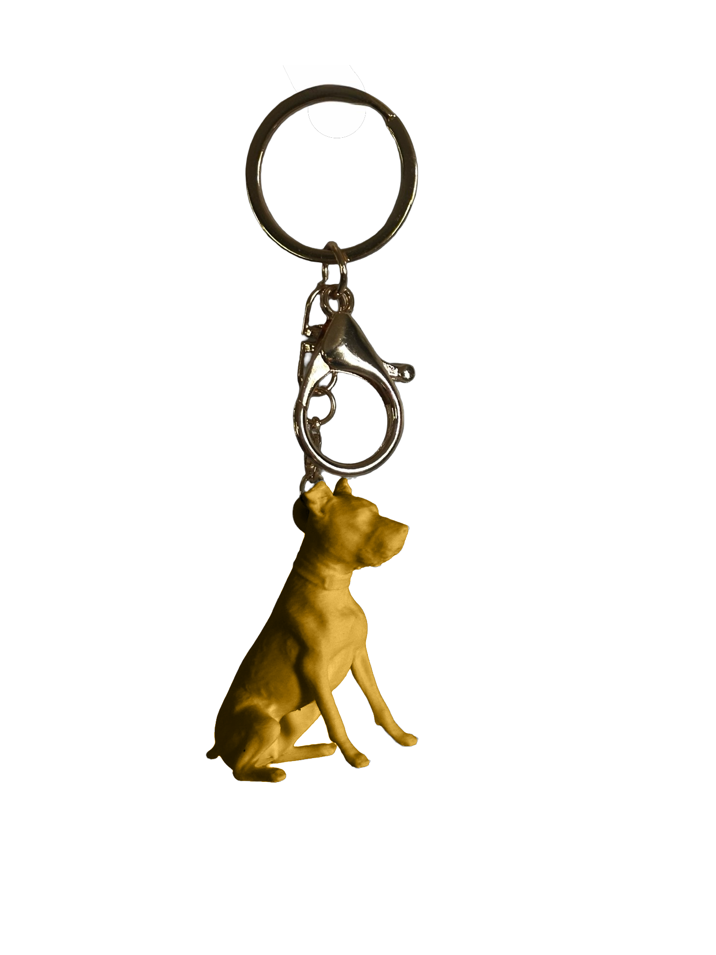 Pit bull keychain- White, Gold, or Black