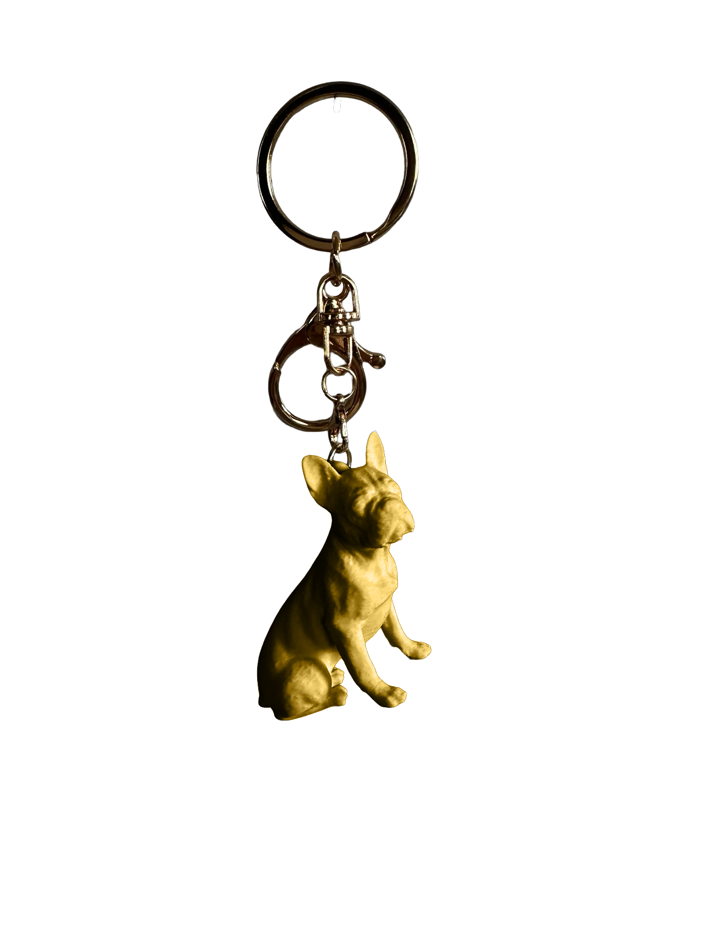 French Bulldog keychain - White, Gold, or Black