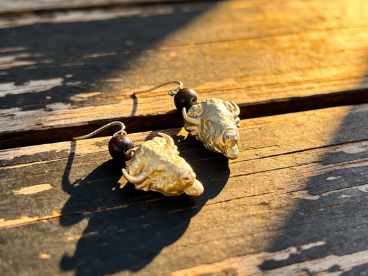 Bison Earrings