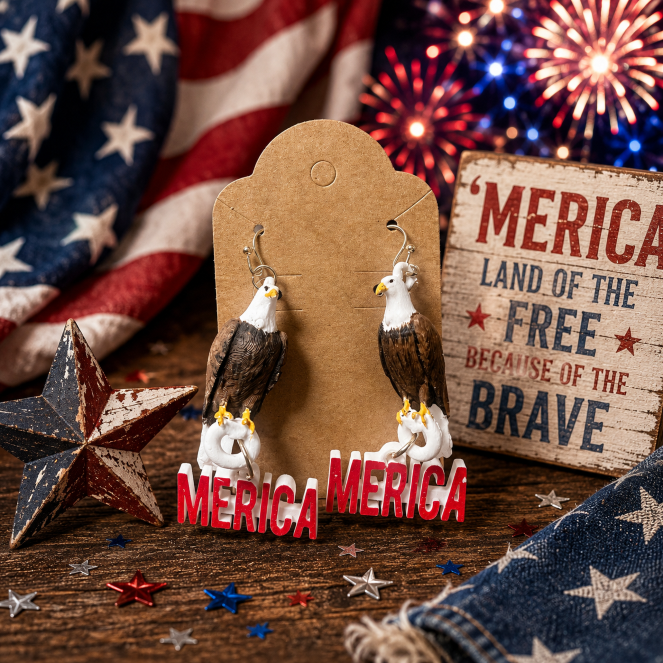 MERICA earrings