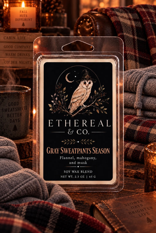 Gray Sweatpants Season Wax Melts
