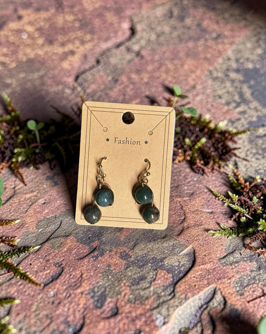 Moss Agate Earrings